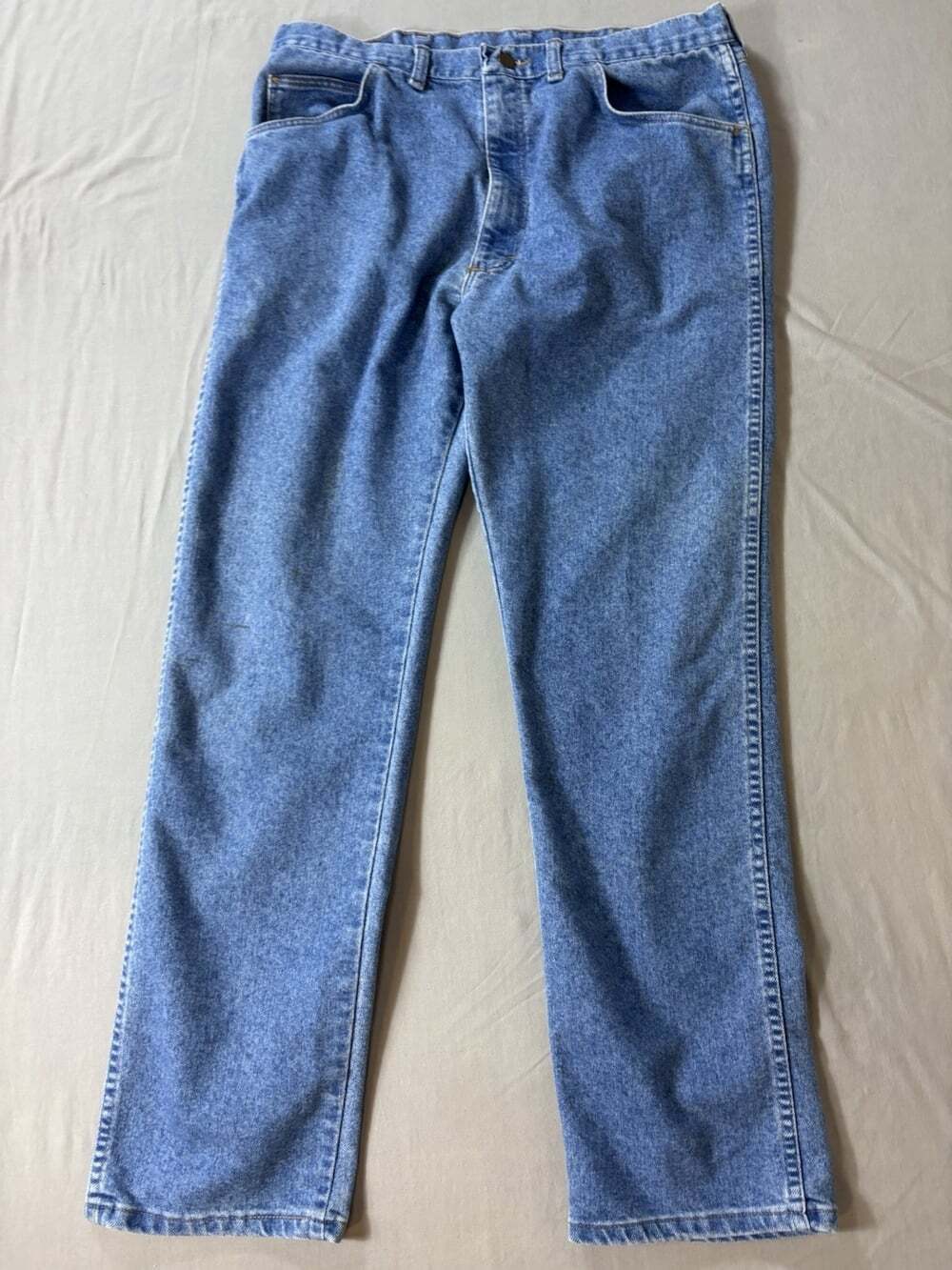 Wrangler Jeans Men's 36x32 (35x30) Denim Western Cowboy Cut Made USA Workwear